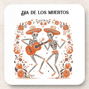 Benutzerdefinierte Día de los Muertos Mariachi-Ske Getränkeuntersetzer