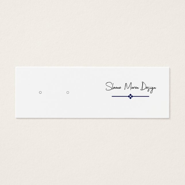 Benutzerdefinierte Diamant Mini-Post/StuhlEarring- (Vorderseite)