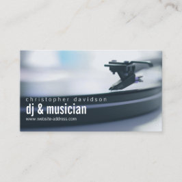 Benutzerdefinierte DJ-Turntable-Visitenkarte Visitenkarte