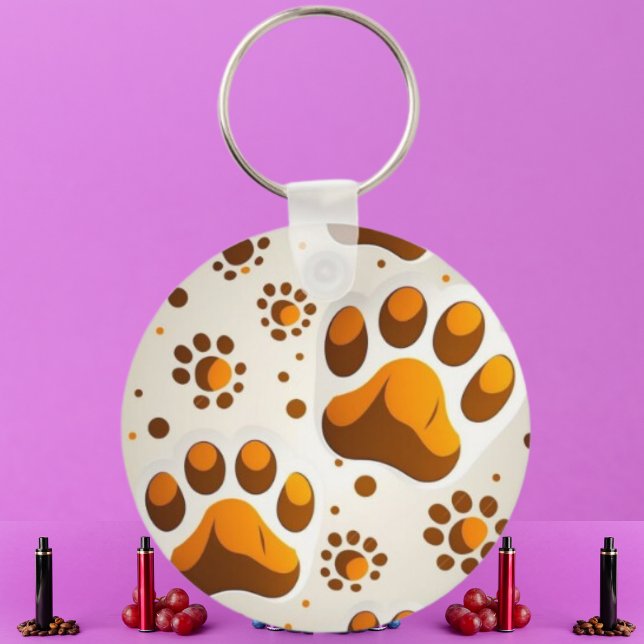 Benutzerdefinierte Dog-Paw Drucken Personalisierte Schlüsselanhänger (Von Creator hochgeladen)