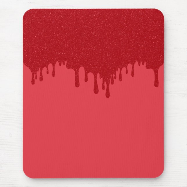 Benutzerdefinierte Drip-Tomate-Rot-Design-Mauspad Mousepad (Vorne)