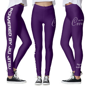 Benutzerdefinierte Druck Jiu Jitsu Crew Lila Spats Leggings