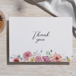 Benutzerdefinierte Dusty-Rose Dankeskarte
