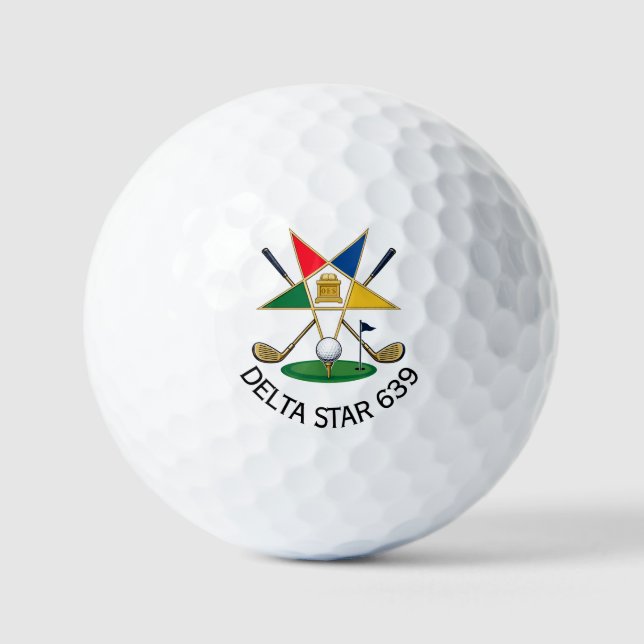 Benutzerdefinierte Eastern Star Golfbälle (Vorderseite)