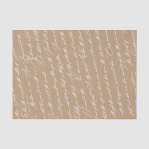 Benutzerdefinierte Ehe in Kana-Schrift Taupe Thema Seidenpapier
