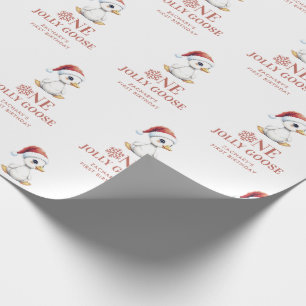 Benutzerdefinierte Ein Fröhlicher Gans Dezember Er Geschenkpapier