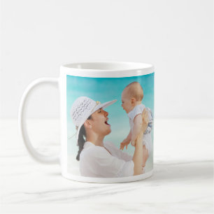 Benutzerdefinierte, einfache 2 horizontale Foto Kaffeetasse