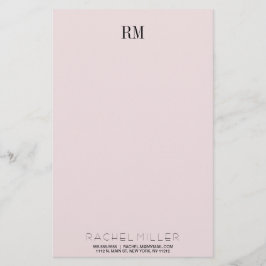 Benutzerdefinierte einfache Monogramm-Initialen un Briefpapier