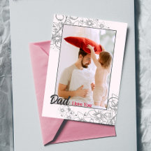 Benutzerdefinierte einfache Vatertagskarte Foto