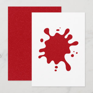 Benutzerdefinierte Einladung "Tomato Red Splash" –