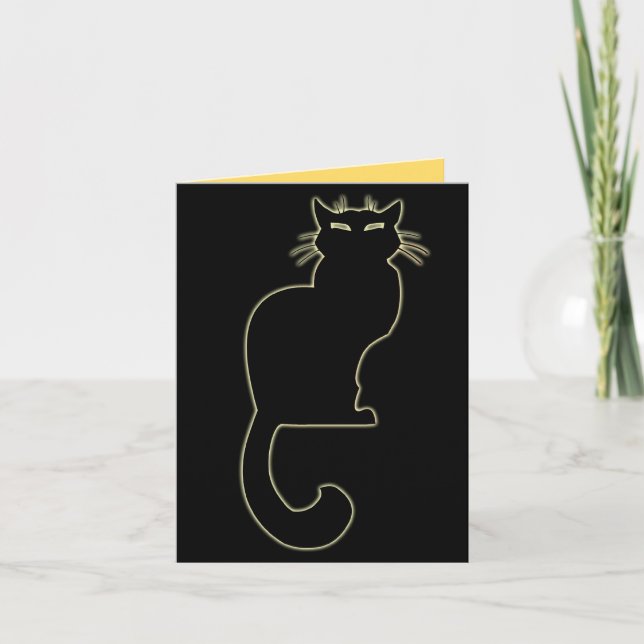 Benutzerdefinierte Einladungen für Black Cat Cards (Vorderseite)