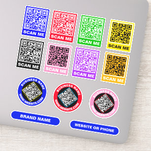 Benutzerdefinierte einzigartige QR-Codes - Werbeau Aufkleber