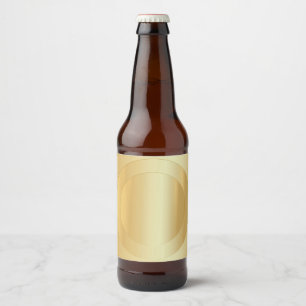 Benutzerdefinierte elegante falsche Gold-Leer-Vorl Bierflaschenetikett