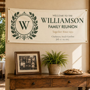 Benutzerdefinierte elegante Familienzusammenkunft Banner