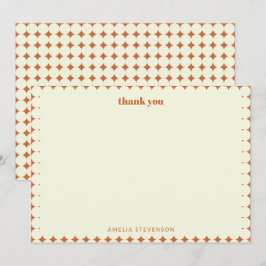 Benutzerdefinierte elegante geometrische Muster Wa Dankeskarte