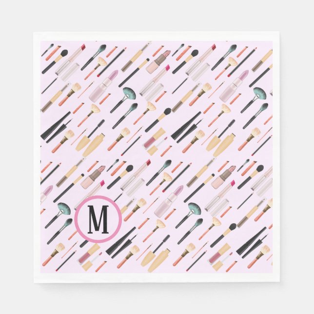 Benutzerdefinierte elegante Glittering Beauty Make Serviette (Vorderseite)