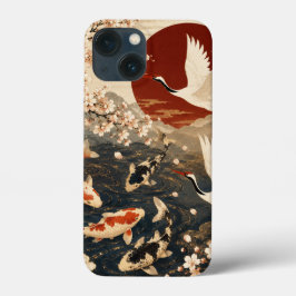 Benutzerdefinierte elegante japanische Koi- und Kr Case-Mate iPhone Hülle