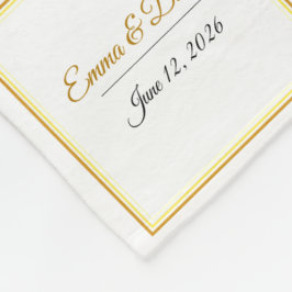 Benutzerdefinierte elegante minimalistische Hochze Fleecedecke