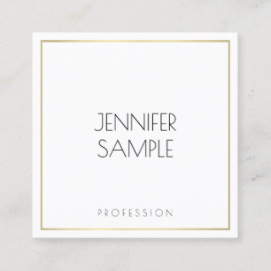 Benutzerdefinierte elegante Minimalistische Vorlag Quadratische Visitenkarte