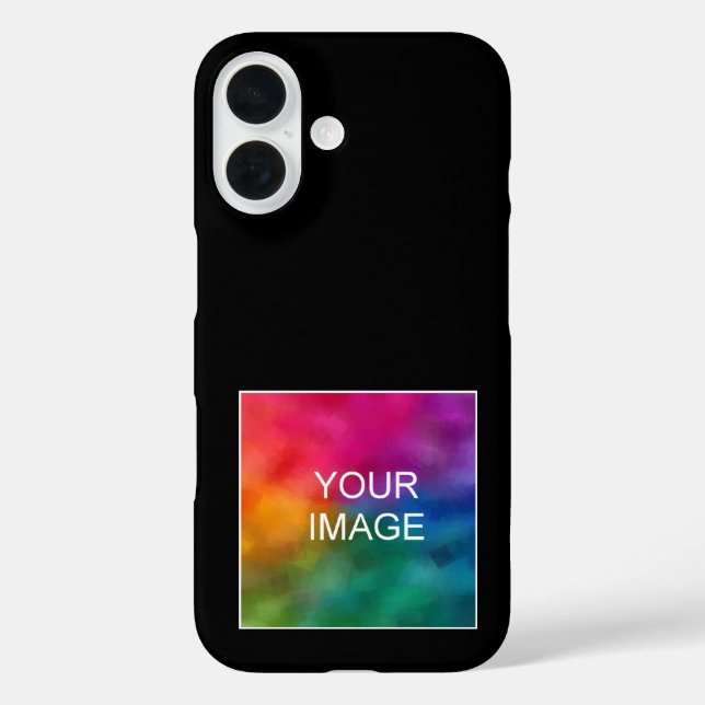 Benutzerdefinierte elegante, moderne, einfache Vor iPhone 16 Hülle (Rückseite)