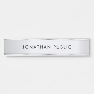 Benutzerdefinierte elegante moderne minimalistisch türschild