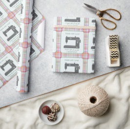 Benutzerdefinierte elegante Nähmaschine Art mit Li Geschenkpapier