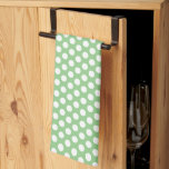 Benutzerdefinierte elegante rustikale Polka Dots G Geschirrtuch<br><div class="desc">Custom Elegant Classic Polka Dots Green Template Niedlich Küche & Dining / Tisch & Küche Wäsche / Blank Template Forest Green Kitchen Handtuch.</div>