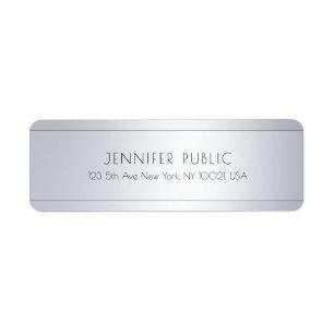 Benutzerdefinierte elegante Silber-Look-Vorlage Rü
