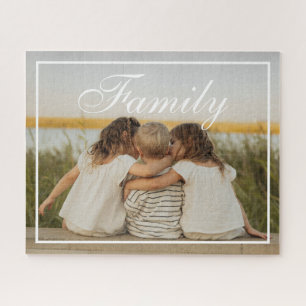 Benutzerdefinierte elegante Skriptfamilienfoto