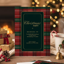 Benutzerdefinierte elegante Tartan Karo Weihnachte