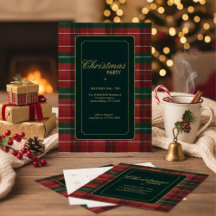 Benutzerdefinierte elegante Tartan Karo Weihnachte