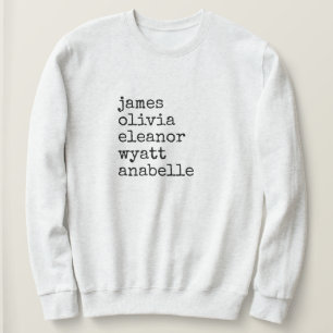 Benutzerdefinierte Enkel-Namen Oma-Geschenk Sweatshirt