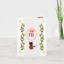 Benutzerdefinierte Erdbeeren-Monogramm-Babykleidun