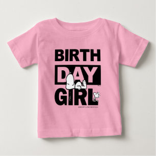 Benutzerdefinierte Erdnüsse   Snoopy Geburtstagsmä Baby T-shirt