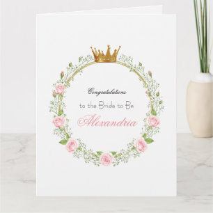 Benutzerdefinierte errötende Romanze: Rosen & Baby Karte