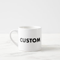Benutzerdefinierte Espresso-Tasse Leere Vorlage