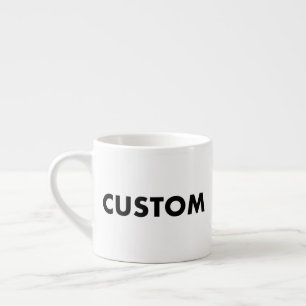 Benutzerdefinierte Espresso-Tasse Leere Vorlage Espressotasse