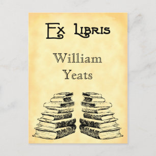 Benutzerdefinierte Ex-Libris und -Bücher Postkarte
