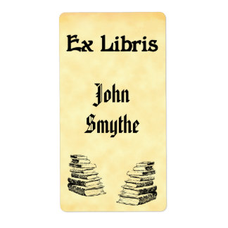 Benutzerdefinierte Ex-Libris-Vintage Buchdatenträg