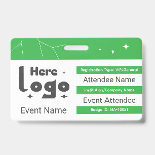 Benutzerdefinierte Expo-Badge-ID mit QR-Code und L Ausweis