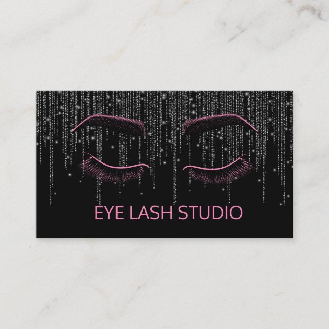 Benutzerdefinierte Eye Lash Extension Business Car Visitenkarte (Vorderseite)