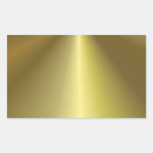 Benutzerdefinierte falsche goldene metallische Opt Rechteckiger Aufkleber