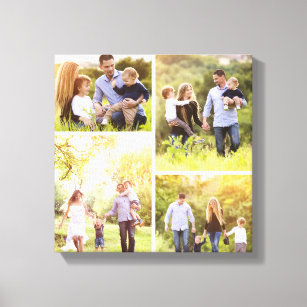 Benutzerdefinierte Familie Foto Collage Canvas Pri Leinwanddruck