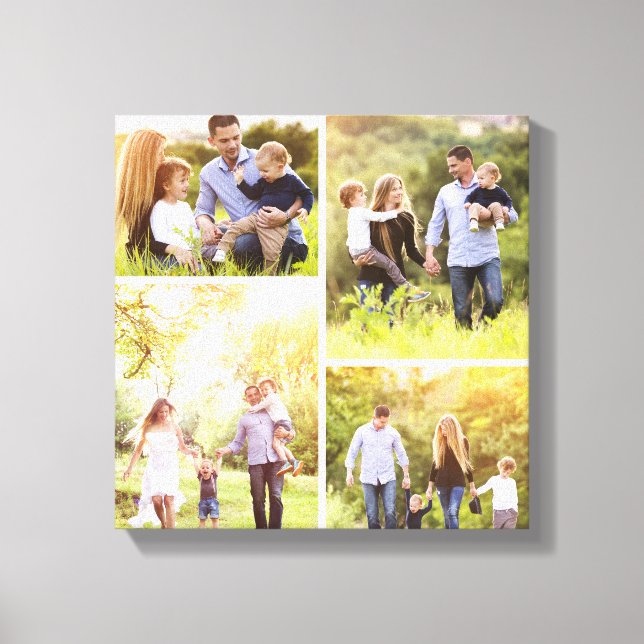 Benutzerdefinierte Familie Foto Collage Canvas Pri Leinwanddruck (Vorderseite)
