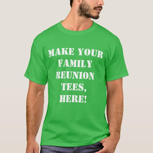 Benutzerdefinierte Familie Wiedersehen t Shirt ers (Vorderseite)