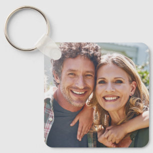 Benutzerdefinierte Familie zwei Fotos doppelseitig Schlüsselanhänger