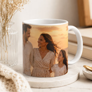 Benutzerdefinierte Familienfoto-Wrap-Around-Erinne Kaffeetasse