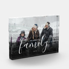 Benutzerdefinierte Familienfotografie Schwarzes Ab Fotoblock