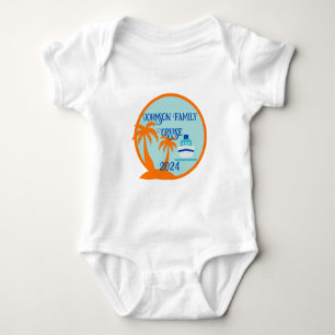 Benutzerdefinierte Familienkreuzfahrt Baby Strampler