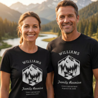 Benutzerdefinierte Familientreffen im Gebirge T-Shirt